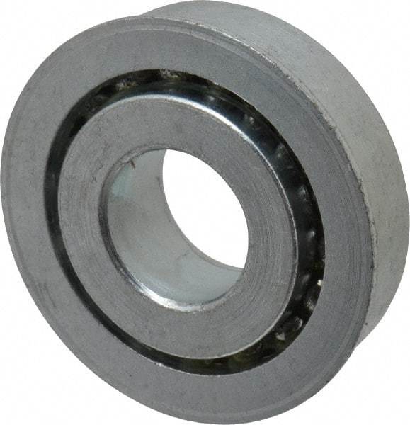 Value Collection - 3/4" Bore Diam, 1-7/8" OD, Open Unground Full Complement Radial Ball Bearing - With Flange, 1 Row, Round Bore, 1,291 Lb Dynamic Capacity - USA Tool & Supply