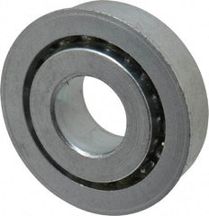 Value Collection - 3/4" Bore Diam, 1-7/8" OD, Open Unground Full Complement Radial Ball Bearing - With Flange, 1 Row, Round Bore, 1,291 Lb Dynamic Capacity - USA Tool & Supply