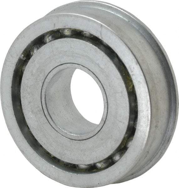Value Collection - 3/4" Bore Diam, 2" OD, Open Unground Full Complement Radial Ball Bearing - With Flange, 1 Row, Round Bore, 1,384 Lb Dynamic Capacity - USA Tool & Supply