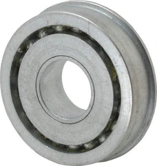 Value Collection - 3/4" Bore Diam, 2" OD, Open Unground Full Complement Radial Ball Bearing - With Flange, 1 Row, Round Bore, 1,384 Lb Dynamic Capacity - USA Tool & Supply