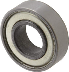 Value Collection - 3/4" Bore Diam, 1-5/8" OD, Double Shield Unground Retainer Type Radial Ball Bearing - 1/2" Wide, 1 Row, Round Bore, 1,171 Lb Dynamic Capacity - USA Tool & Supply