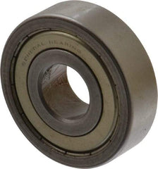 Value Collection - 5/8" Bore Diam, 1-3/4" OD, Double Shield Unground Retainer Type Radial Ball Bearing - 1/2" Wide, 1 Row, Round Bore, 1,171 Lb Dynamic Capacity - USA Tool & Supply