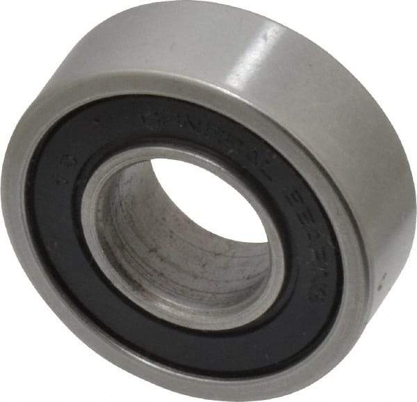 Value Collection - 1/2" Bore Diam, 1-1/8" OD, Double Seal Unground Retainer Type Radial Ball Bearing - 3/8" Wide, 1 Row, Round Bore, 691 Lb Dynamic Capacity - USA Tool & Supply