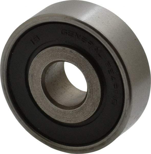 Value Collection - 7/16" Bore Diam, 1-3/8" OD, Double Seal Unground Retainer Type Radial Ball Bearing - 7/16" Wide, 1 Row, Round Bore, 915 Lb Dynamic Capacity - USA Tool & Supply