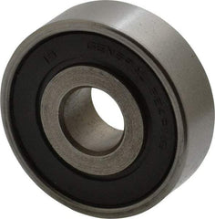 Value Collection - 7/16" Bore Diam, 1-3/8" OD, Double Seal Unground Retainer Type Radial Ball Bearing - 7/16" Wide, 1 Row, Round Bore, 915 Lb Dynamic Capacity - USA Tool & Supply
