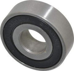 Value Collection - 5/8" Bore Diam, 1-5/8" OD, Double Seal Unground Retainer Type Radial Ball Bearing - 1/2" Wide, 1 Row, Round Bore, 1,171 Lb Dynamic Capacity - USA Tool & Supply