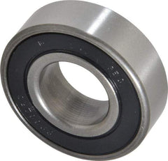 Value Collection - 3/4" Bore Diam, 1-5/8" OD, Double Seal Unground Retainer Type Radial Ball Bearing - 1/2" Wide, 1 Row, Round Bore, 1,171 Lb Dynamic Capacity - USA Tool & Supply