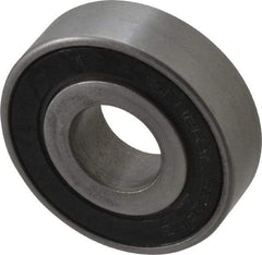 Value Collection - 3/4" Bore Diam, 2" OD, Double Seal Unground Retainer Type Radial Ball Bearing - 9/16" Wide, 1 Row, Round Bore, 1,171 Lb Dynamic Capacity - USA Tool & Supply