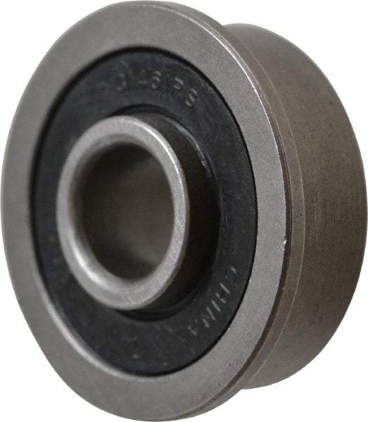 Value Collection - 5/16" Bore Diam, 7/8" OD, Double Seal Unground Retainer Type Radial Ball Bearing - With Flange, 1 Row, Round Bore, 450 Lb Dynamic Capacity - USA Tool & Supply