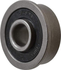 Value Collection - 5/16" Bore Diam, 7/8" OD, Double Seal Unground Retainer Type Radial Ball Bearing - With Flange, 1 Row, Round Bore, 450 Lb Dynamic Capacity - USA Tool & Supply