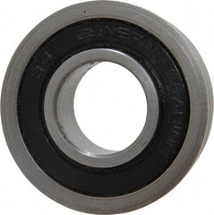 Value Collection - 3/4" Bore Diam, 1-5/8" OD, Double Seal Unground Retainer Type Radial Ball Bearing - With Flange, 1 Row, Round Bore, 1,171 Lb Dynamic Capacity - USA Tool & Supply