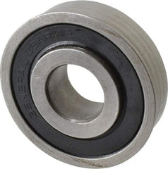Value Collection - 3/4" Bore Diam, 2" OD, Double Seal Unground Retainer Type Radial Ball Bearing - With Flange, 1 Row, Round Bore, 1,749 Lb Dynamic Capacity - USA Tool & Supply