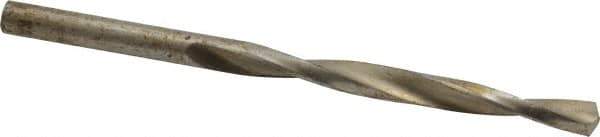 Interstate - 7/32" 130° High Speed Steel Jobber Drill - Bright Finish, Right Hand Cut, Spiral Flute, Straight Shank, 3-3/4" OAL, Standard Point - USA Tool & Supply