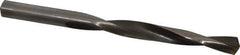 Interstate - 3/8" 130° High Speed Steel Jobber Drill - Bright Finish, Right Hand Cut, Spiral Flute, Straight Shank, 5" OAL, Standard Point - USA Tool & Supply