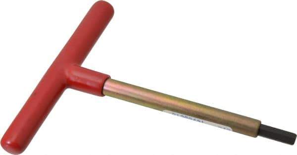 Made in USA - 5/16" Hex, T-Handle, Hex Key - 6" OAL, Chromalloy Steel, Inch System of Measurement - USA Tool & Supply