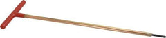 Made in USA - 5/32" Hex, T-Handle, Hex Key - 12" OAL, Chromalloy Steel, Inch System of Measurement - USA Tool & Supply
