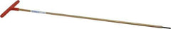 Made in USA - 1/8" Hex, T-Handle, Hex Key - 18" OAL, Chromalloy Steel, Inch System of Measurement - USA Tool & Supply