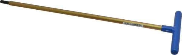 Made in USA - 8mm Hex, T-Handle, Hex Key - 18" OAL, Chromalloy Steel, Metric System of Measurement - USA Tool & Supply