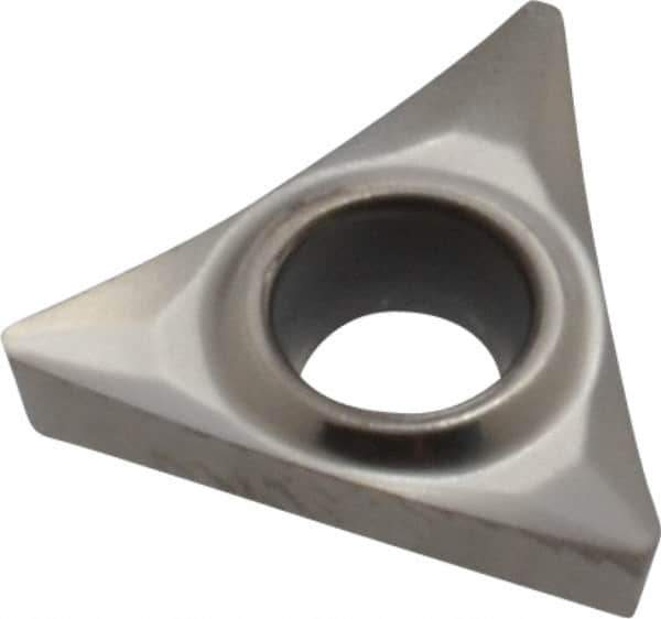 Kennametal - TPGT21.51 HP Grade KC5410 Carbide Turning Insert - TiB2 Finish, 60° Triangle, 1/4" Inscr Circle, 3/32" Thick, 1/64" Corner Radius - USA Tool & Supply