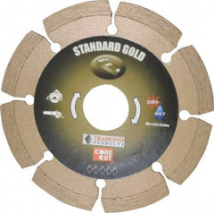 Core Cut - 4" Diam, 20mm Arbor Hole Diam, Wet & Dry Cut Saw Blade - Diamond-Tipped, Standard Round Arbor - USA Tool & Supply