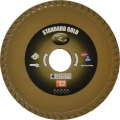 Core Cut - 4-1/2" Diam, 20mm Arbor Hole Diam, Wet & Dry Cut Saw Blade - Diamond-Tipped, Diamond Arbor - USA Tool & Supply