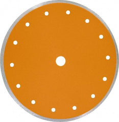 Core Cut - 7" Diam, 5/8" Arbor Hole Diam, Wet & Dry Cut Saw Blade - Diamond-Tipped, Standard Round Arbor - USA Tool & Supply