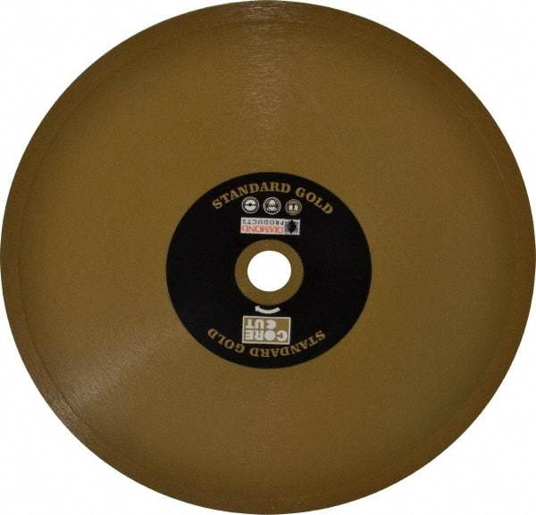 Core Cut - 8" Diam, 5/8" Arbor Hole Diam, Wet & Dry Cut Saw Blade - Diamond-Tipped, Standard Round Arbor - USA Tool & Supply