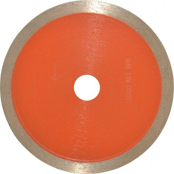 Core Cut - 4" Diam, 5/8" Arbor Hole Diam, Wet & Dry Cut Saw Blade - Diamond-Tipped, Standard Round Arbor - USA Tool & Supply