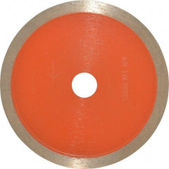 Core Cut - 4" Diam, 5/8" Arbor Hole Diam, Wet & Dry Cut Saw Blade - Diamond-Tipped, Standard Round Arbor - USA Tool & Supply