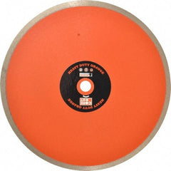 Core Cut - 10" Diam, 5/8" Arbor Hole Diam, Wet & Dry Cut Saw Blade - Diamond-Tipped, Standard Round Arbor - USA Tool & Supply