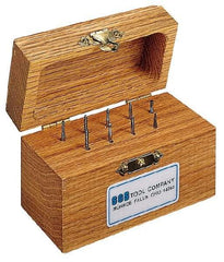 SGS Pro - 9 Piece, 3/32" Shank Burr Set - Tungsten Carbide - USA Tool & Supply