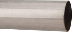 Made in USA - 6' Long, 3" OD, 304 Stainless Steel Welded Tube - 0.065" Wall Thickness - USA Tool & Supply