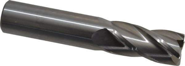 OSG - 3/4", 1-1/2" LOC, 3/4" Shank Diam, 4" OAL, 4 Flute, Solid Carbide Square End Mill - Single End, Uncoated, Spiral Flute, 30° Helix, Centercutting, Right Hand Cut, Right Hand Flute, Series 404 - USA Tool & Supply