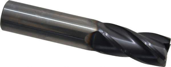 OSG - 3/4", 1-1/2" LOC, 3/4" Shank Diam, 4" OAL, 4 Flute, Solid Carbide Square End Mill - Single End, TiAlN Finish, Spiral Flute, 30° Helix, Centercutting, Right Hand Cut, Right Hand Flute, Series 404 - USA Tool & Supply