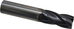 OSG - 3/4", 1-1/2" LOC, 3/4" Shank Diam, 4" OAL, 4 Flute, Solid Carbide Square End Mill - Single End, TiAlN Finish, Spiral Flute, 30° Helix, Centercutting, Right Hand Cut, Right Hand Flute, Series 404 - USA Tool & Supply