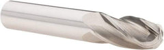 OSG - 1/2" Diam, 1" LOC, 4 Flute Solid Carbide Ball End Mill - Uncoated, Single End, 3" OAL, 1/2" Shank Diam, Spiral Flute - USA Tool & Supply