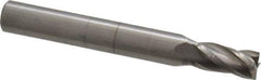 OSG - 7/32", 7/16" LOC, 1/4" Shank Diam, 2" OAL, 4 Flute, Solid Carbide Square End Mill - Single End, Uncoated, Spiral Flute, 30° Helix, Centercutting, Right Hand Cut, Right Hand Flute, Series 414 - USA Tool & Supply
