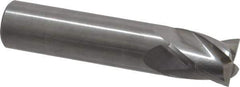 OSG - 5/8", 3/4" LOC, 5/8" Shank Diam, 3" OAL, 4 Flute, Solid Carbide Square End Mill - Single End, Uncoated, Spiral Flute, 30° Helix, Centercutting, Right Hand Cut, Right Hand Flute, Series 414 - USA Tool & Supply
