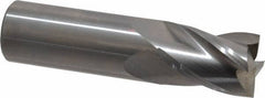 OSG - 3/4", 1" LOC, 3/4" Shank Diam, 3" OAL, 4 Flute, Solid Carbide Square End Mill - Single End, Uncoated, Spiral Flute, 30° Helix, Centercutting, Right Hand Cut, Right Hand Flute, Series 414 - USA Tool & Supply