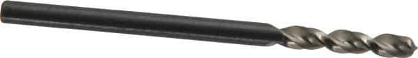 Walter-Titex - #36 130° Parabolic Flute Vanadium High Speed Steel Screw Machine Drill Bit - Bright Finish, Right Hand Cut, 5/8" Flute Length, 1-13/16" OAL, Split Point, Straight Shank - USA Tool & Supply