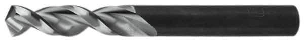 Walter-Titex - 0.3858" 130° Parabolic Flute Vanadium High Speed Steel Screw Machine Drill Bit - Bright Finish, Right Hand Cut, 1-11/16" Flute Length, 3-1/2" OAL, Split Point, Straight Shank - USA Tool & Supply