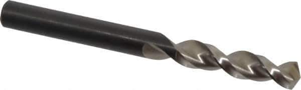 Walter-Titex - 0.2717" 130° Parabolic Flute Vanadium High Speed Steel Screw Machine Drill Bit - Bright Finish, Right Hand Cut, 34mm Flute Length, 2-29/32" OAL, Split Point, Straight Shank - USA Tool & Supply