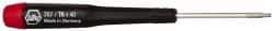 Wiha - T6 Torx Driver - 1-9/16" Blade Length, 4-3/4" OAL, Tapered Handle - USA Tool & Supply