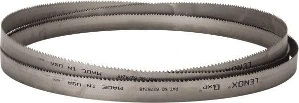 Lenox - 4 to 6 TPI, 15' 4" Long x 1-1/4" Wide x 0.042" Thick, Welded Band Saw Blade - Bi-Metal, Toothed Edge, Raker Tooth Set, Flexible Back, Contour Cutting - USA Tool & Supply