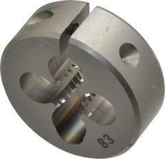 OSG - 1/4-20 UNC Thread, 1" Outside Diam High Speed Steel Round Die - 3/8" Thick, Right Hand Thread, Adjustable - Exact Industrial Supply