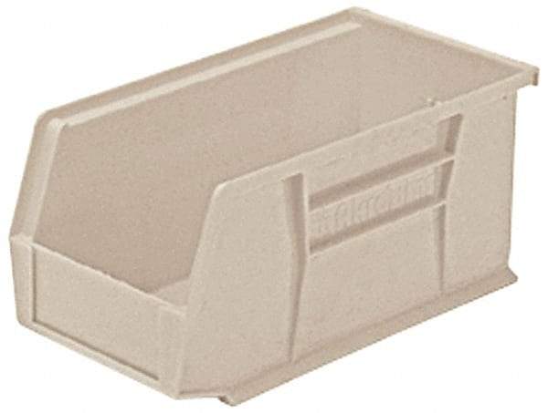 Akro-Mils - 30 Lb. Load Capacity, 10-7/8" Deep, Gray Polymer Hopper Stacking Bin - 5" High x 5-1/2" Wide x 10-7/8" Long - USA Tool & Supply