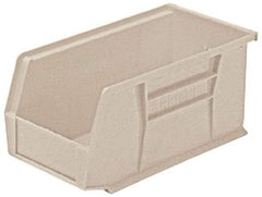 Akro-Mils - 30 Lb. Load Capacity, 10-7/8" Deep, Gray Polymer Hopper Stacking Bin - 5" High x 5-1/2" Wide x 10-7/8" Long - USA Tool & Supply