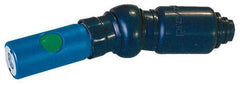 Prevost - 1/4 Female NPT European High Flow Pneumatic Hose Free Angle Ball Swivel Coupling (with Boot) - Composite, 7.2mm Body Diam - USA Tool & Supply