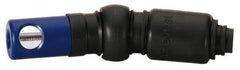 Prevost - 1/4 Female NPT Industrial Pneumatic Hose Free Angle Ball Swivel Coupling (with Boot) - Composite, 1/4" Body Diam - USA Tool & Supply