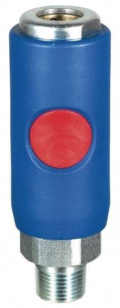 Prevost - 3/8 Male NPT Tru-Flate Automotive Pneumatic Hose Coupler - Composite, 3/8" Body Diam - USA Tool & Supply